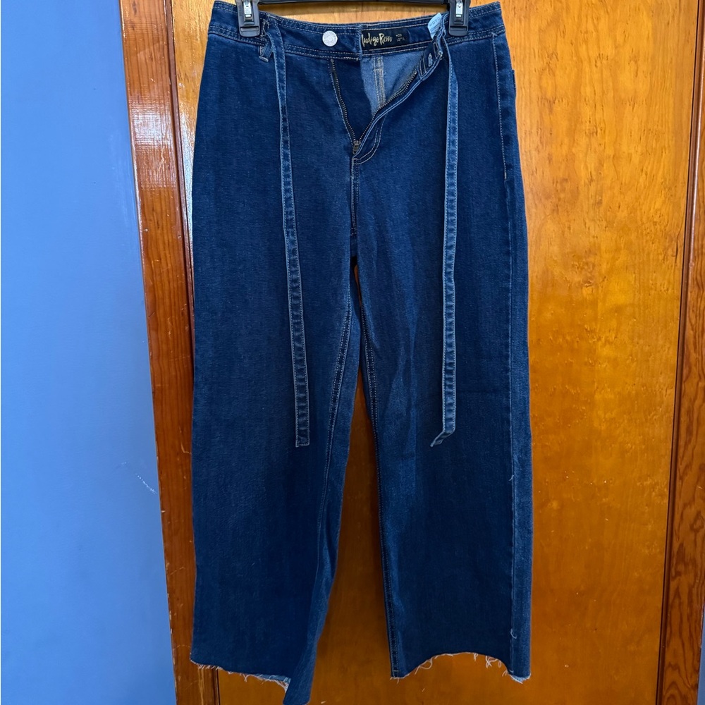 High-Rise Wide-Leg Denim Jeans